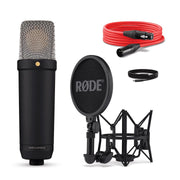 RODE NT1 5th Generation Studio Condenser Microphone, comes with Shockmount and Pop filter