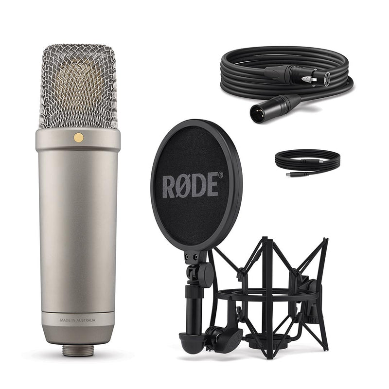 RODE NT1 5th Generation Studio Condenser Microphone, large 1-inch capsule for good pickup