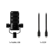 ไมค์ไดนามิก PodMic USB and XLR Dynamic Broadcast Microphone รองรับการเชื่อมต่อได้ทั้ง USB และ XLR
