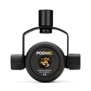ไมค์ไดนามิก PodMic Dynamic Podcasting Microphone (XLR Only) ใช้การเชื่อมต่อแบบ XLR เป็นมาตรฐานระดับมืออาชีพ