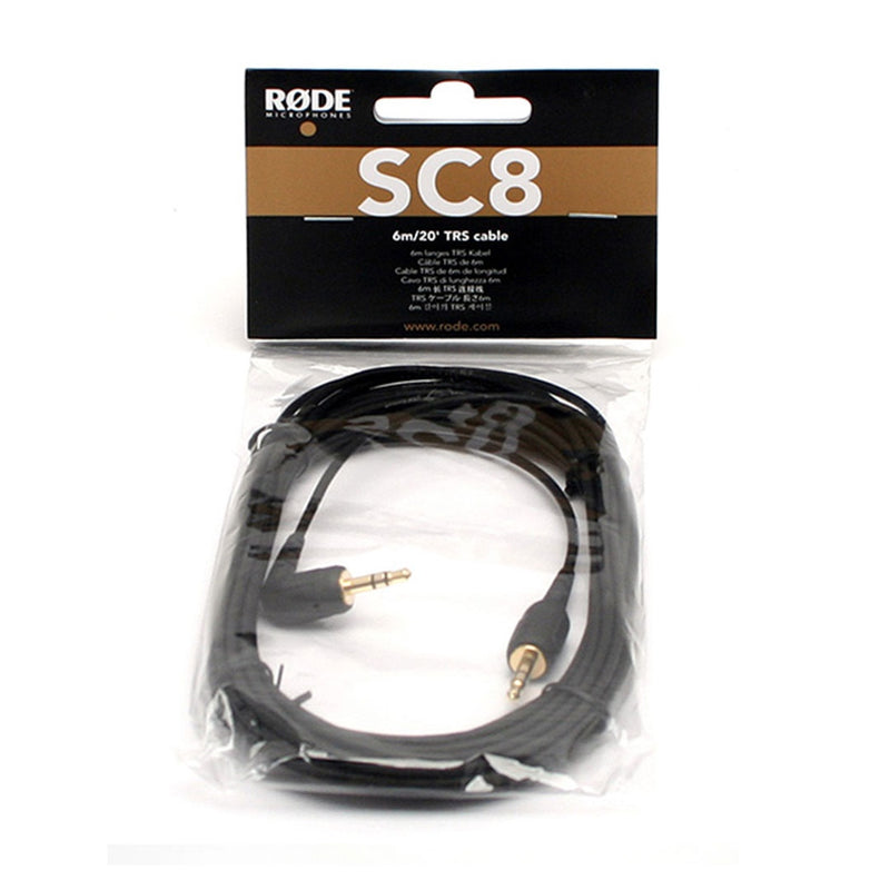 RODE SC8 3.5mm TRS Extension Cable 6m – 6 m (20 ft) long