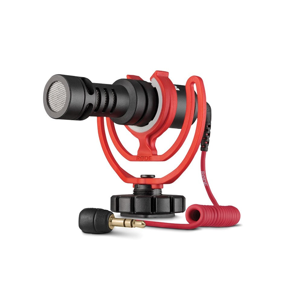 RODE VideoMicro compact on-camera microphone, small and light, only 80 mm long and 42 g