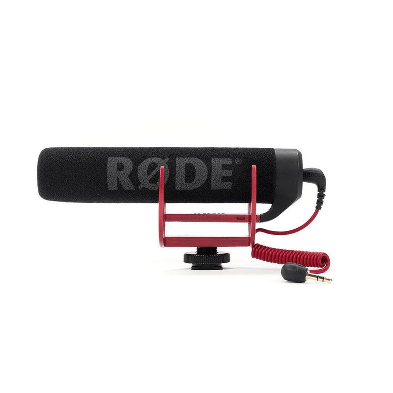 RODE VideoMic GO lightweight on-camera microphone, works with Nikon D4, D800, D600, D7100 cameras