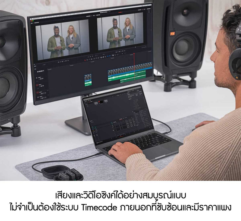 ไมค์ไร้สาย Wireless PRO Wireless Microphone System TX มีเมมโมรี่ให้ตัว 32 GB ใช้งานได้ 40 ชั่วโมง