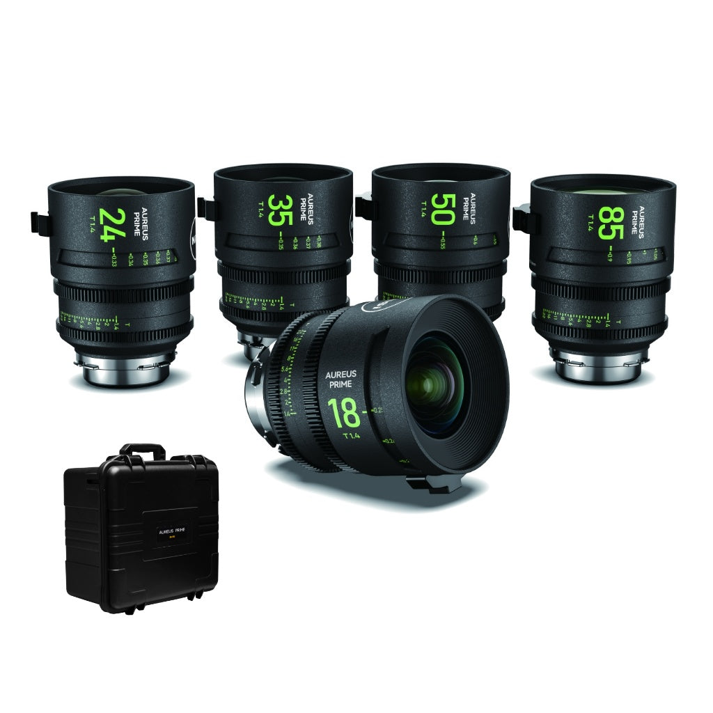 ชุดเลนส์ Cine Full Frame NiSi Aureus Prime 5-Lens Set PL 18 24 35 50 85mm