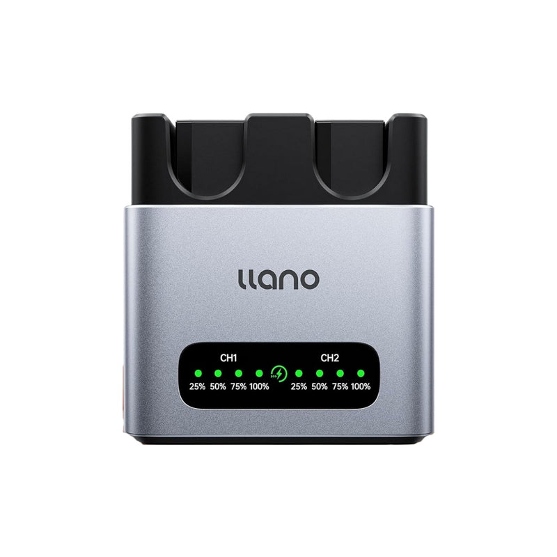 LLANO CM2-SE Dual Slot Camera Battery Charger LLANO