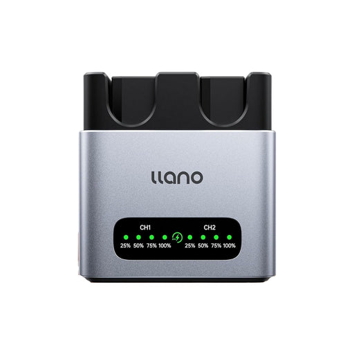 LLANO CM2-SE Dual Slot Camera Battery Charger LLANO