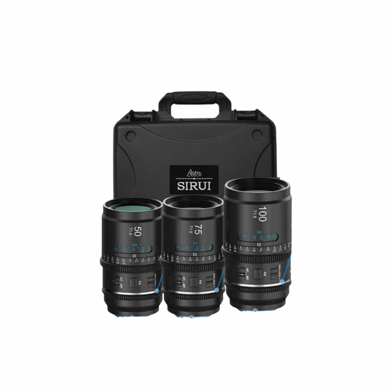 เลนส์ SIRUI Astra 50-75-100mm T1.8 Anamorphic 1.33x สี Blue Flare