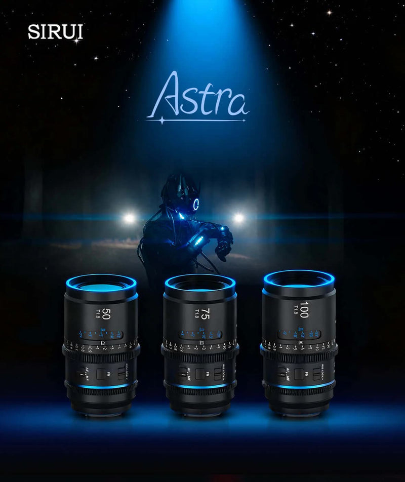 เลนส์ SIRUI Astra 75mm T1.8 Anamorphic 1.33x สี Blue Flare