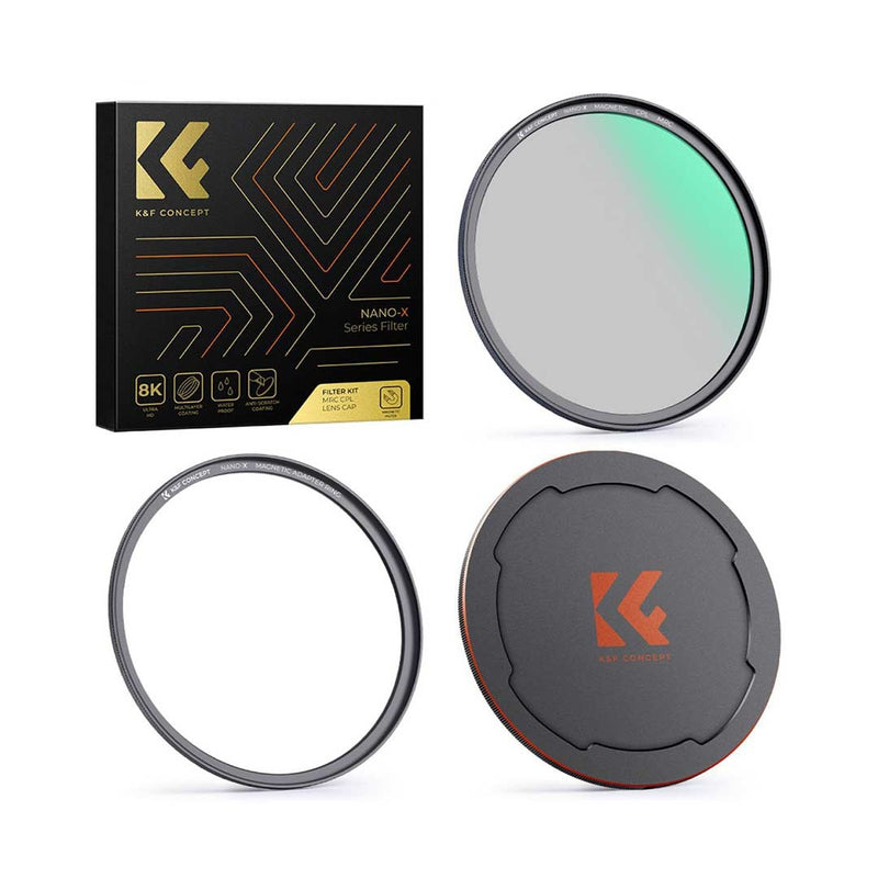 ฟิลเตอร์ K&F 49mm Nano-X, CPL Circular Polarizer Magn