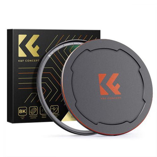 K&F 49-82MM Nano-X Magnetic MCUV Filter, HD Waterproof Scratch-Resistant Anti-Reflection Green Film with Magnetic Metal Cover Lens Filter K&F Concept