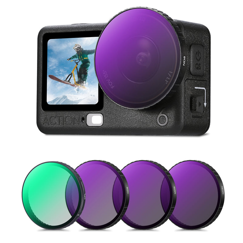 K&F 2748 6in1 Snap-On CPL+ND8/ND16/ND32/ND64/ND256 Filter for DJI Action 6 Lens Filter K&F Concept