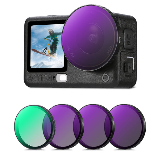 K&F 2748 6in1 Snap-On CPL+ND8/ND16/ND32/ND64/ND256 Filter for DJI Action 6 Lens Filter K&F Concept