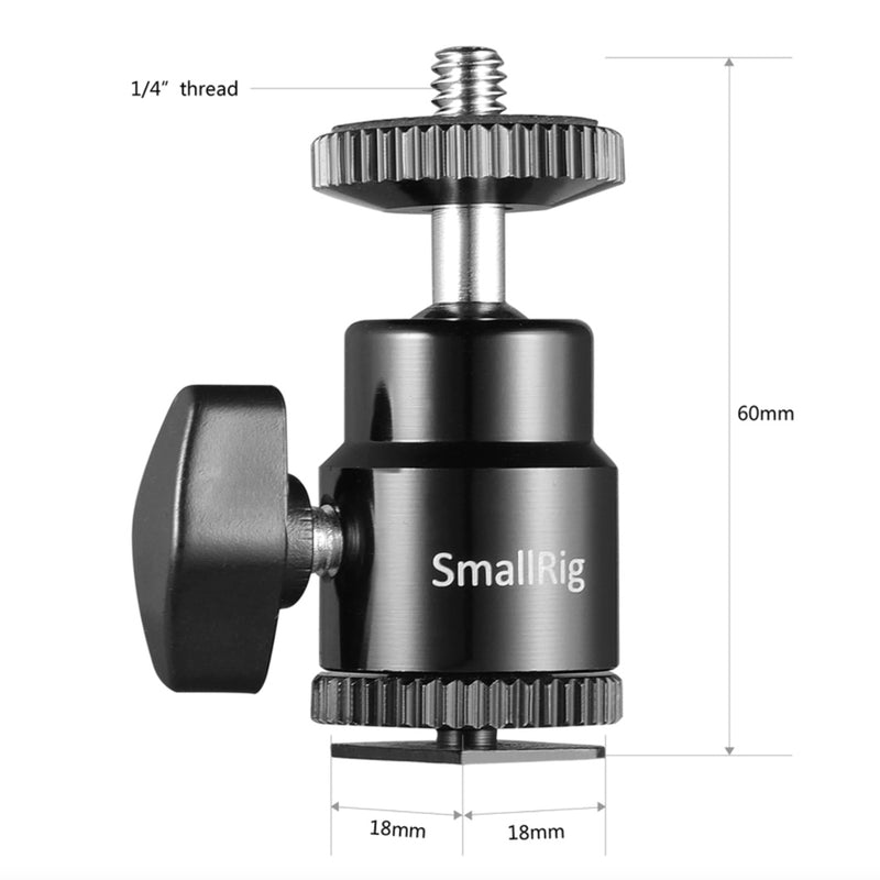 SmallRig 1/4" Camera Hot shoe Mount สำหรับงานวิดีโอมืออาชีพ