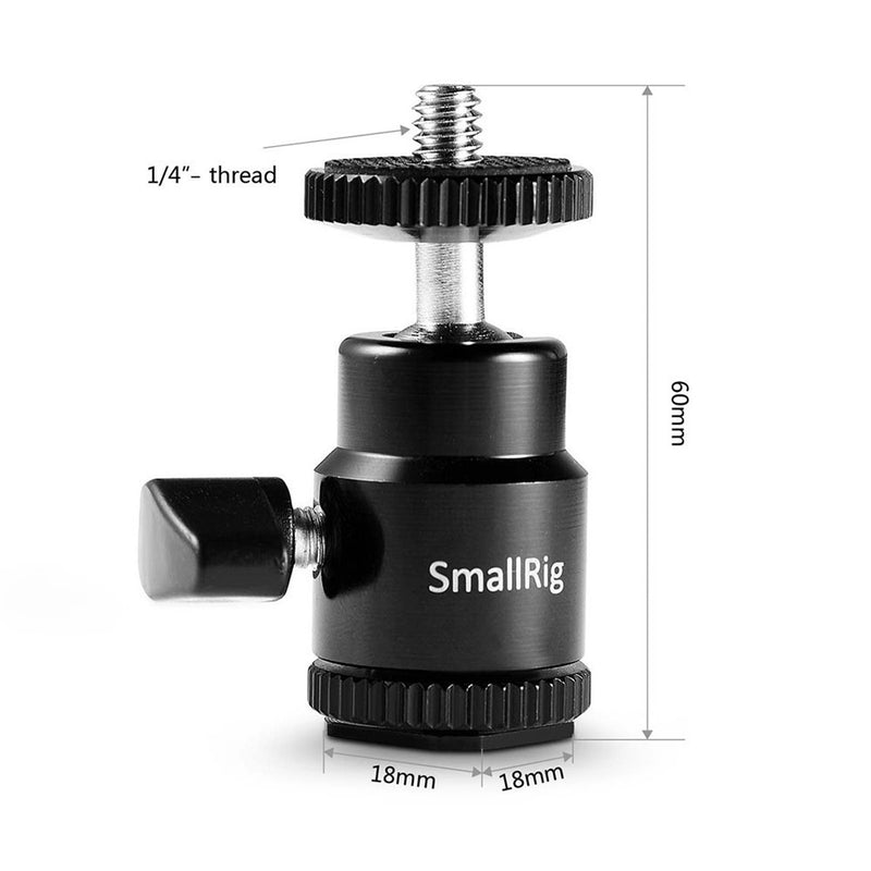 SmallRig Cold Shoe to 1/4" Threaded สำหรับงานวิดีโอมืออาชีพ