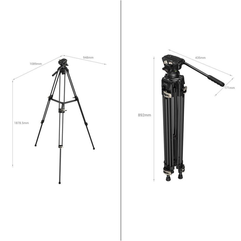 SmallRig 3751 Heavy-Duty Fluid Head Tripod ของแท้ ประกันศูนย์ไทย