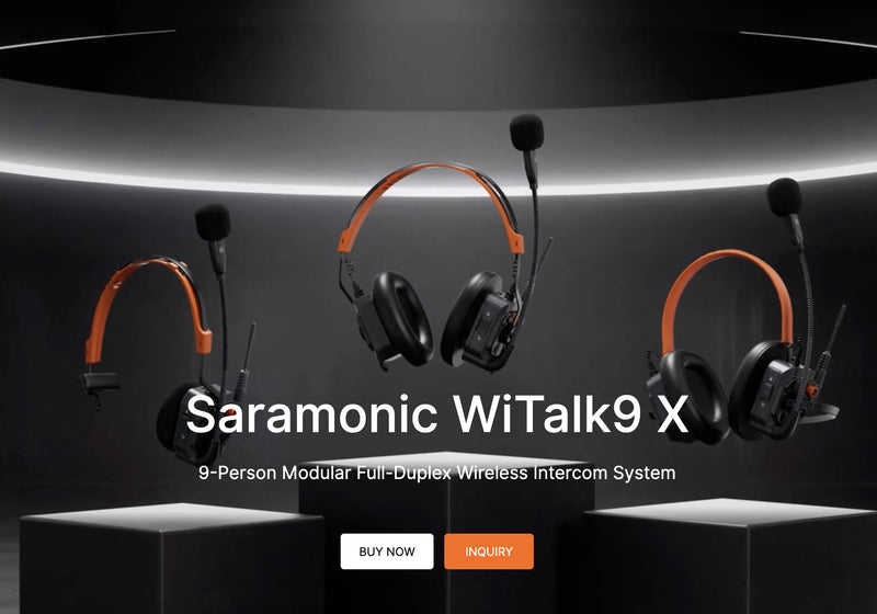 อินเตอร์คอมไร้สาย Saramonic WiTalk9X ชุด 3 5 9 คน