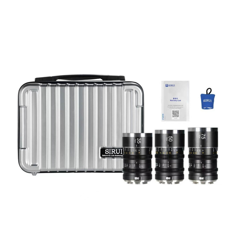ชุดเลนส์ Anamorphic ฟูลเฟรม SIRUI Saturn V2 35/50/75mm Kit สลับแนวนอนแนวตั้งได้