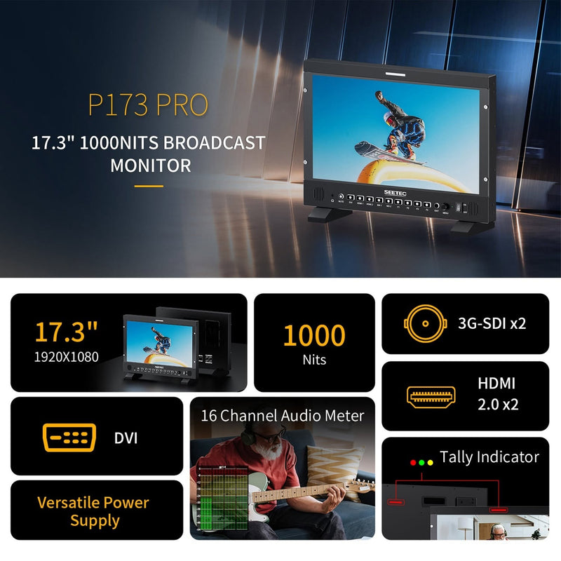 จอมอนิเตอร์ SEETEC P173 PRO 3D LUT นำเข้าได้ 32 ไฟล์
