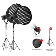 Nanlite FS-150 Live Double Set daylight light kit, 26,380 lux at 1 m
