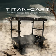 DIGITALFOTO Titan Cart 300kg Payload Collapsible Video Production Camera Cart with 8" Wheels