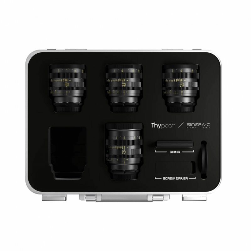 Thypoch Simera-C 4 Lens Kit 28mm 35mm 50mm 75mm Sony E Mount