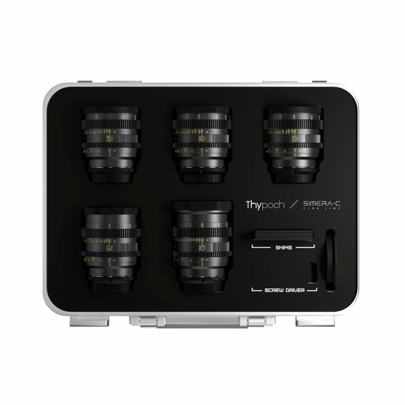 Thypoch Simera-C 5 Lens Kit 21mm 28mm 35mm 50mm 75mm Sony E Mount