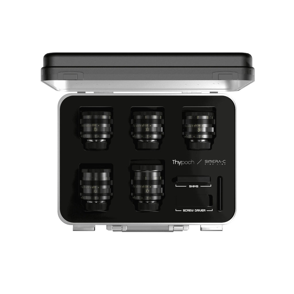 Thypoch Simera-C 21+28+35+50+75mm T1.5 Full Frame Cine 5-Lens Kit for Leica M