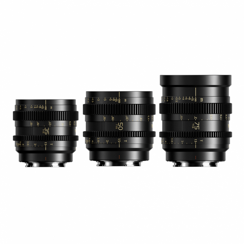 Thypoch Simera-C T1.5 Cine 3-Lens Kit 35mm 50mm 75mm Sony E Leica M Mount