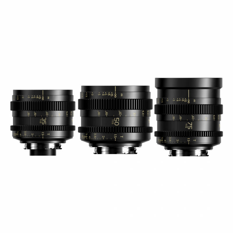 Thypoch Simera-C T1.5 Cine 3-Lens Kit (35mm, 50mm, 75mm) for Sony E / Leica M Mount