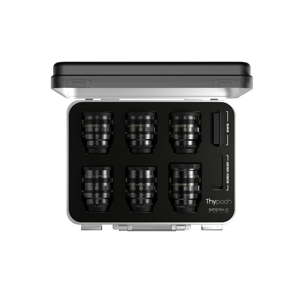 Thypoch Simera-C 16+21+28+35+50+75mm T1.5 Full Frame Cine 6-Lens Kit