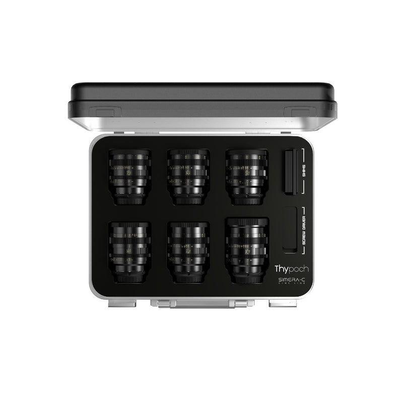 Thypoch Simera-C 16+21+28+35+50+75mm T1.5 Full Frame Cine 6-Lens Kit