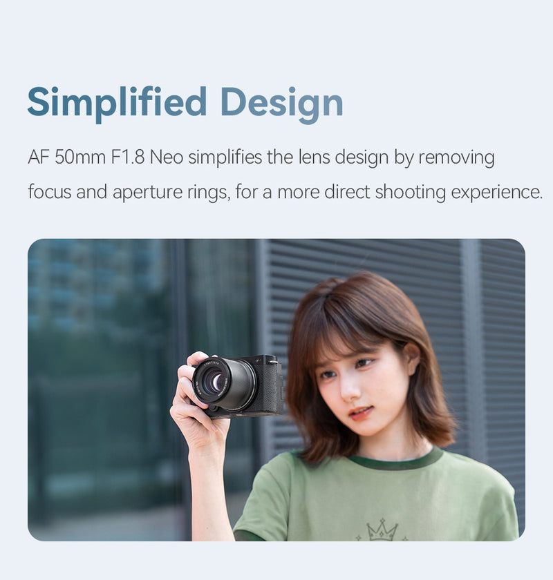 TTArtisan Neo AF 50mm F1.8 เมาท์ Sony E / Leica L / Nikon Z