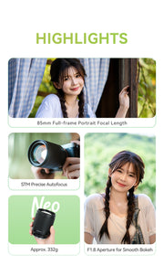 TTArtisan Neo AF 85mm F1.8 Autofocus Portrait เมาท์ Sony E / Leica L / Nikon Z
