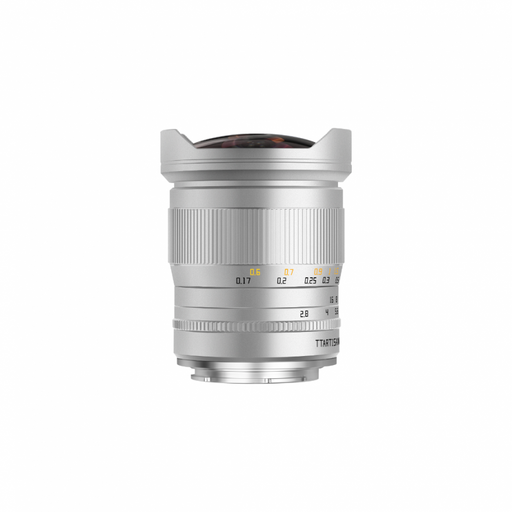TTArtisan 11mm F2.8 Full Frame Fisheye Manual Focus Lens Silver Sony E Nikon Z Canon RF Leica L Mount
