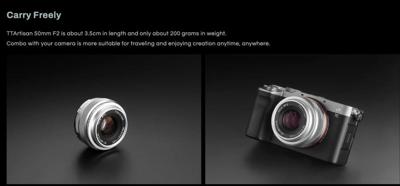 TTArtisan 50mm F2.0 — Sony E