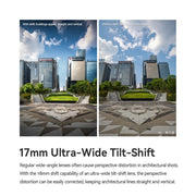 TTArtisan 17mm F4 ASPH Tilt-Shift รายละเอียดงานประกอบ