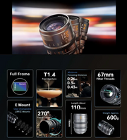 เลนส์ SIRUI Vision Prime 24-35-50mm T1.4 รองรับ Sony E / Nikon Z / Canon RF