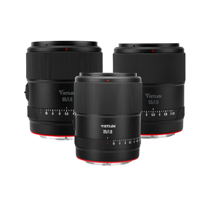 เลนส์ Canon RF Vistilen PRO 35mm / 55mm / 85mm F1.8 AF Full Frame EFR Mount สำหรับ Canon EOS R5 R6 R8 Vistilen